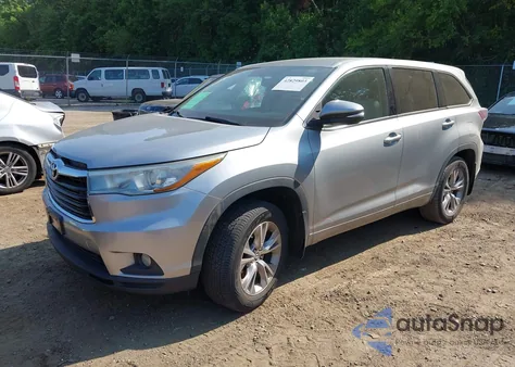 2016 Toyota Highlander Le Plus V6 из США, поврежденный, VIN 5TDBKRFH4GS299407